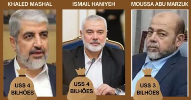 Líderes do Hamas acumulam US$ 11 bilhões
