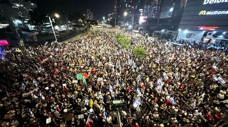 Manifestantes exigem acordo de reféns