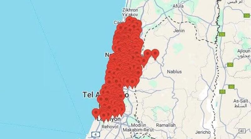 Hezbollah dispara mísseis