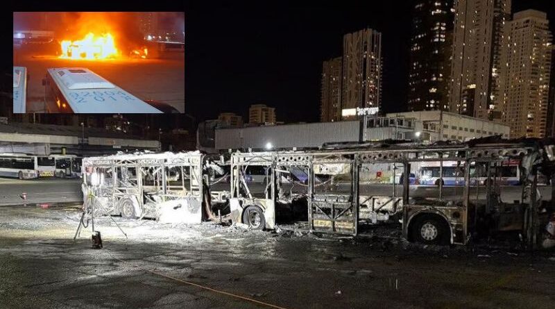 Três ônibus explodem perto de Tel Aviv